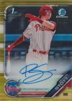 2019 Bowman Draft Chrome Draft Picks Autograph #CDABS Bryson Stott Gold Refractor Baseball Card