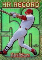 1999 Topps Chrome Homerun Record #220 Mark McGwire Home Run #56-Refractor Baseball Card