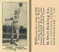 1916 Weil Baking Co. #101 Nemo Leibold Baseball Card
