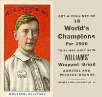 1911 Williams Baking # Eddie Collins Baseball Card