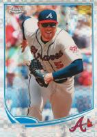 2013 Topps Chrome #219 Freddie Freeman Running-Xfractor Baseball Card