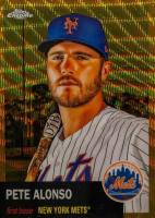 2022 Topps Chrome Platinum Anniversary #375 Pete Alonso Gold Wave Refractor Baseball Card