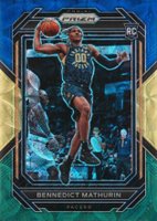 2022 Panini Prizm #254 Bennedict Mathurin Blue/Yellow/Green Choice Basketball Card