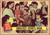 1962 Topps #143GT Greatest Sports Hero Green Tint-Babe Ruth Special Baseball Card