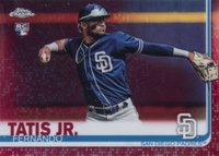 2019 Topps Chrome #203 Fernando Tatis Jr. Red Refractor Baseball Card