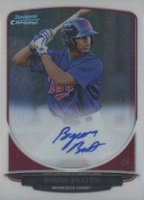 2013 Bowman Prospect Autograph #BCPBB Byron Buxton Chrome Baseball Card