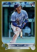2022 Topps Update #US100 Bobby Witt Jr. Gold Foil Baseball Card