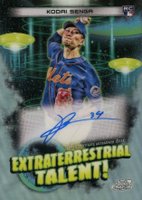 2023 Topps Cosmic Chrome Extraterrestrial Talent Autograph #KS Kodai Senga Baseball Card