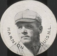 1910 Ju-Ju Drums # Bob Harnlon Correct spell Harmon Baseball Card