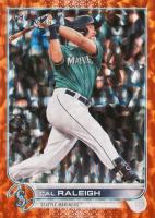2022 Topps #277 Cal Raleigh Orange Foilboard Baseball Card