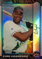 1999 Bowman Chrome #440 Carl Crawford Refractor Baseball Card