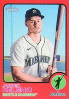 2022 Topps Heritage #96 Jarred Kelenic Chrome-Red Refractor Baseball Card