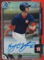 2015 Bowman Chrome Draft Pick Autograph #BCAKT Kyle Tucker Red Refractor Baseball Card