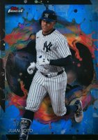 2024 Topps Finest #295 Juan Soto Blue Refractor Baseball Card