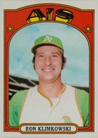 1972 Topps #363 Ron Klimkowski Baseball Card