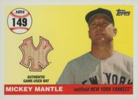 2006 Topps Mantle Home Run History #149 Mickey Mantle Bat Relic Baseball Card