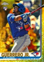 2019 Topps Chrome #201 Vladimir Guerrero Jr. Gold Refractor Baseball Card