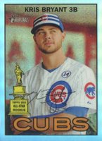 2016 Topps Heritage #70 Kris Bryant Portrait-Chrome-Refractor Baseball Card