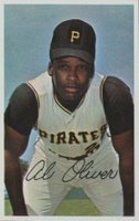 1970 MLB Photostamps # Al Oliver Hand Cut Baseball Card