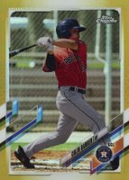 2021 Topps Pro Debut #PDC110 Colin Barber Chrome-Gold Refractor Baseball Card