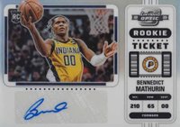 2022 Panini Contenders Optic #128 Bennedict Mathurin Variation-Autograph Basketball Card