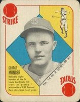 1951 Topps Blue Backs #14 George Munger Baseball Card