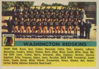 1956 Topps #61 Washington Redskins Football Card