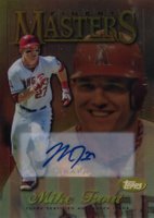2013 Finest Masters Refractors #M-MT Mike Trout Autograph Baseball Card