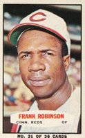 1965 Bazooka #31 Frank Robinson Hand Cut-Portrait Baseball Card