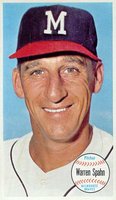 1964 Topps Giants #31 Warren Spahn Baseball Card