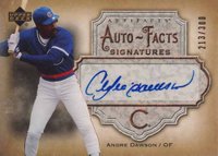 2006 Upper Deck Artifacts Autofacts #AF-AD Andre Dawson Signatures Baseball Card