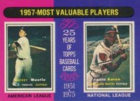 1975 O-Pee-Chee #195 1957-MVP's Baseball Card