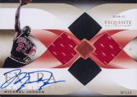 2006 Upper Deck Exquisite Collection Extra Exquisite Jerseys #EEMJ Michael Jordan Autograph Basketball Card