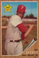 1962 Topps #104 Ted Savage Baseball Card