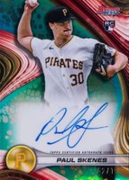 2024 Bowman's Best Best of 2024 Autographs #B24PS Paul Skenes Teal Refractor Baseball Card