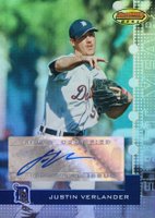 2005 Bowman's Best #102 Justin Verlander Autograph Baseball Card