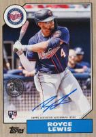 2022 Topps Update 1987 Topps Baseball Autographs #87BARL Royce Lewis Gold Baseball Card