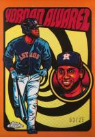 2024 Topps Chrome Ultraviolet All-Stars #UV6 Yordan Alvarez Orange Refractor Baseball Card