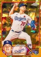 2023 Topps Chrome Update Sapphire Edition #188 Bobby Miller Gold Baseball Card