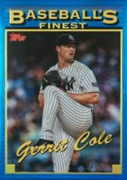 2024 Topps Finest What If 1993 Finest Prototypes #93-1 Gerrit Cole Blue Refractor Baseball Card