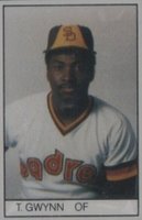 1984 All-Star Game Program Inserts-Hand Cut # Tony Gwynn Baseball Card