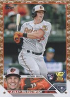 2023 Topps #250 Adley Rutschman Memorial Day Camo Baseball Card