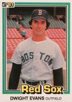 1981 Donruss #458 Dwight Evans Baseball Card