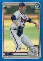 2020 Bowman Draft #BD16 Jared Shuster Chrome-Blue Refractor Baseball Card