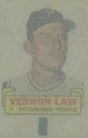 1966 Topps Rub-Offs #51 Vernon Law Baseball Card