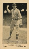 1927 American Caramel--Series of 60 #28 Walter Johnson Baseball Card