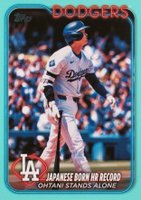 2024 Topps Update #US123 Shohei Ohtani Aqua Baseball Card