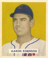 1949 Bowman #133 Aaron Robinson Baseball Card