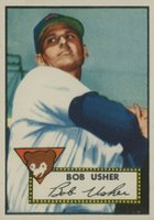 1952 Topps #157 Bob Usher Cream back Baseball Card