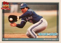 1991 Topps Tiffany #297 Manny Lee Baseball Card